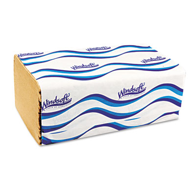 Windsoft Embossed 1-Fold Paper Towels, 9.3&quot; x 10.5,