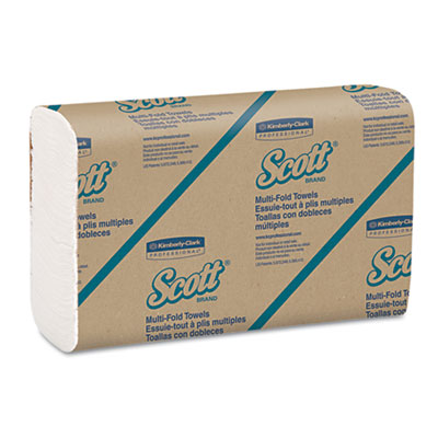 KIMBERLY-CLARK PROFESSIONAL*
SCOTT Multifold Paper Towels,
9 1/5 x 9 2/5, White