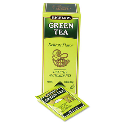 Bigelow Single Flavor Tea, Green, 28 Bags/Box