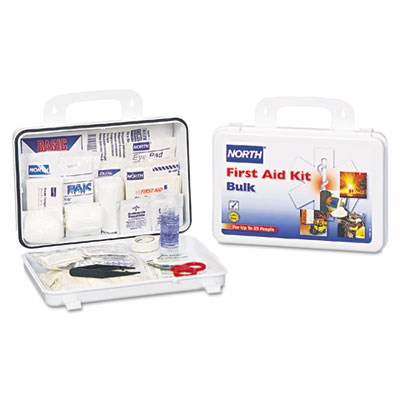 North Safety Bulk First Aid Kit, 85 Pieces, 25 Person