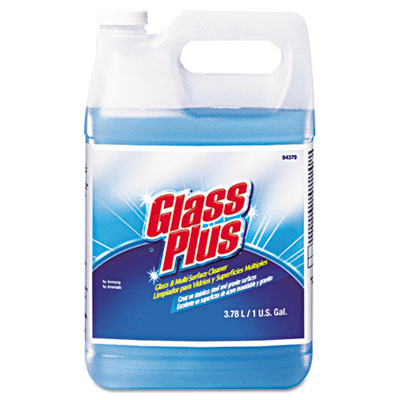 Glass Plus Glass Cleaner, Floral Scent, Liquid, 1 gal.