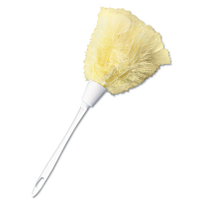 UNISAN Turkey Feather Duster, 7&quot; Handle