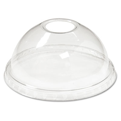 Boardwalk Cold Cup Dome Lids, Fits 12-24oz Cups, Clear