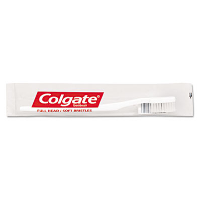 Colgate Manual Toothbrush, Soft Bristles, Plastic, White