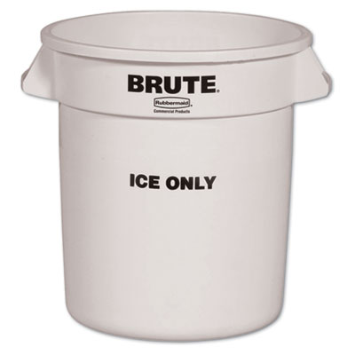 Rubbermaid Commercial Brute Ice-Only Container, 10gal,