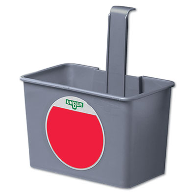 Unger SmartColor Side Bucket, 6qt, Plastic, Gray
