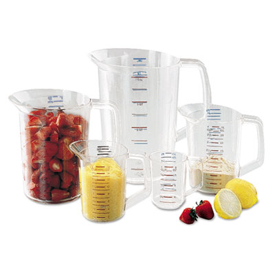Rubbermaid Commercial Bouncer Measuring Cup, 8oz, Clear