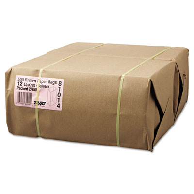 General 12# Paper Bag, 57-lb Base, Brown Kraft, 7-1/16 x