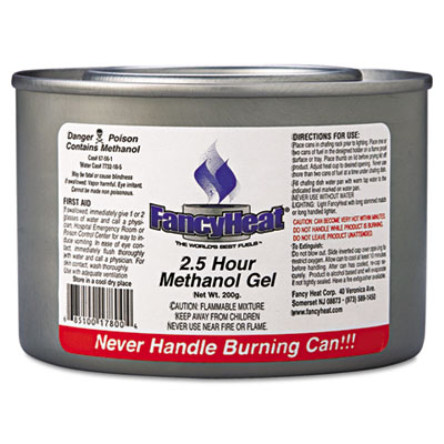 Fancy Heat Methanol Gel Chafing Fuel Can, 2-1/2 Hour