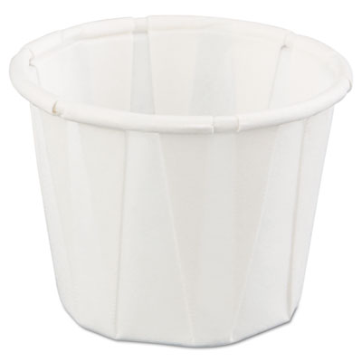 Genpak Paper Portion Cups, 3/4 oz., White, 250/Bag