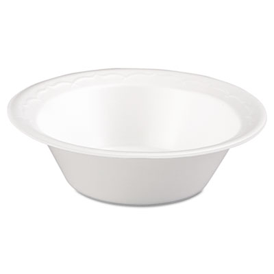 Genpak Celebrity Foam Bowls, 12 Ounces, White, Round,