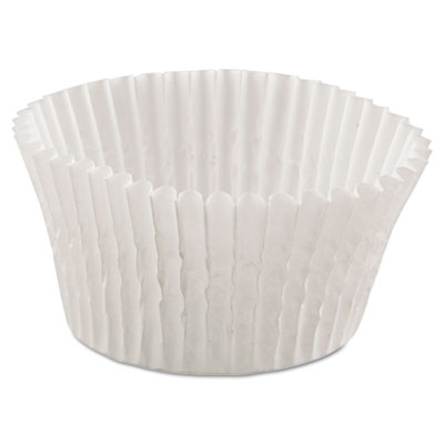 Hoffmaster Fluted Bake Cups, 4 1/2&quot; dia x 1 1/4h, White
