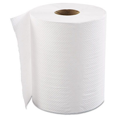 GEN Hardwound Roll Towels, 1-Ply, White, 8&quot; x 500ft
