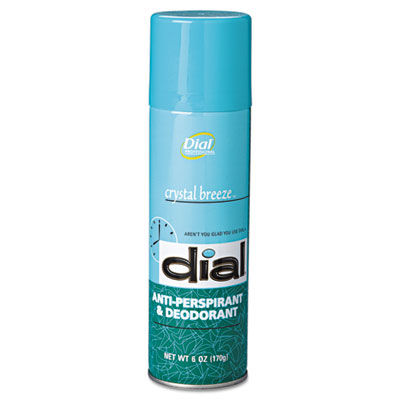 Dial Scented Anti-Perspirant
&amp; Deodorant, Crystal Breeze,
6 oz. Aerosol