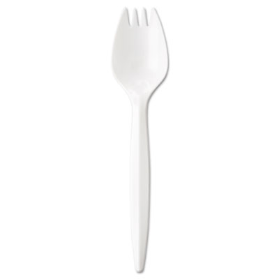 GEN Wrapped Cutlery, 6 1/4&quot;, Spork, White