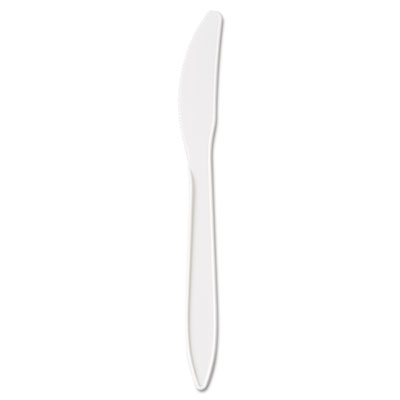 GEN Medium-Weight Cutlery, 6 1/4&quot;, Knife, White