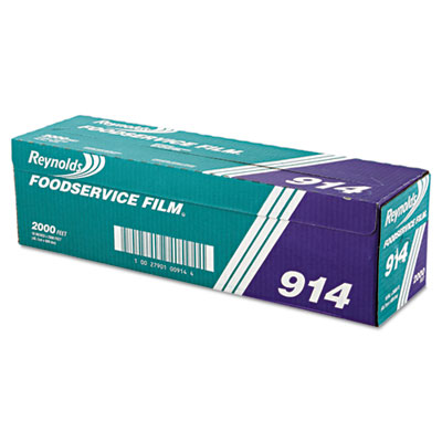 Reynolds Wrap PVC Film Roll w/Cutter Box, 18&quot; x 2000 ft,