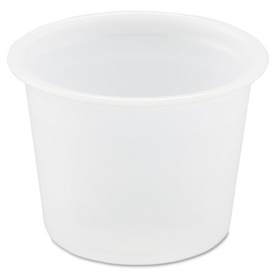 SOLO Cup Company Plastic Souffl Portion Cups, 1 oz.,