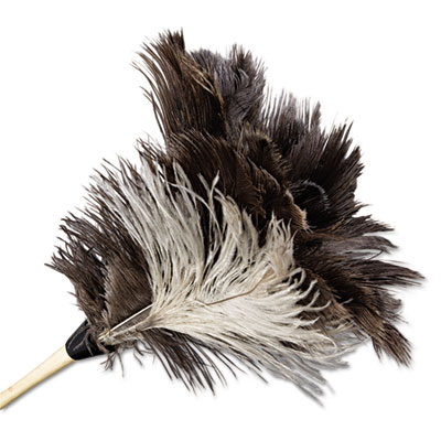 UNISAN Professional Ostrich Feather Duster, 7&quot; Handle