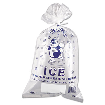 Inteplast Group Ice Bag, 11 x 20, 8-Pound Capacity, 1.50
