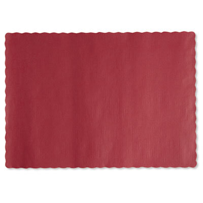 Hoffmaster Solid Color Placemats, 9 3/4 x 14, Fire