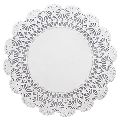 Hoffmaster Cambridge Lace Doilies, Round, 10&quot;, White