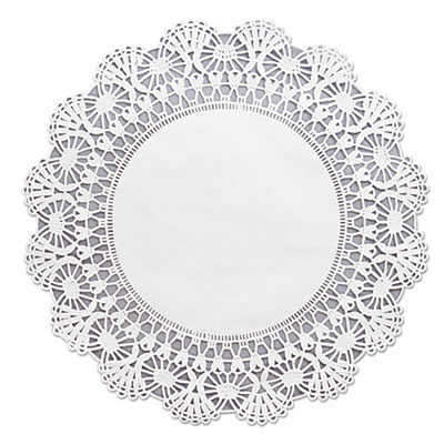 Hoffmaster Cambridge Lace Doilies, Round, 12&quot;, White