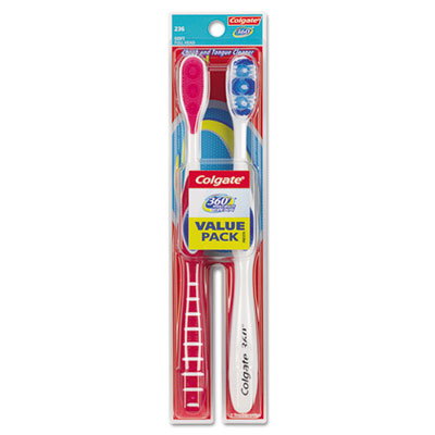 Colgate 360 Full Head Soft Toothbrush Twin Pack