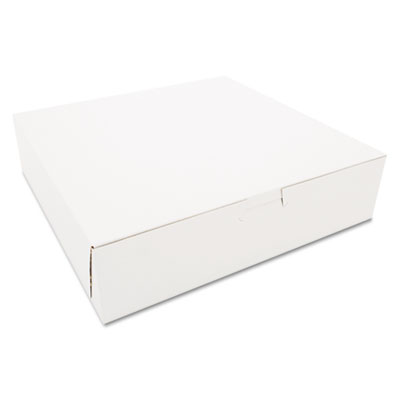 SCT Tuck-Top Bakery Boxes, 10w x 10d x 2 1/2h, White