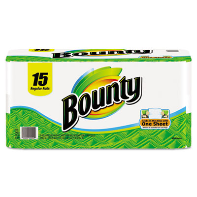 Bounty Perforated Paper Towels,11 x 11, White