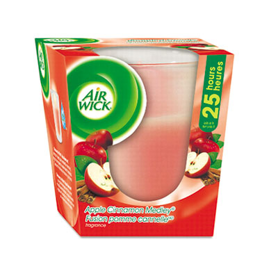 Air Wick Frosted Candle, Apple-Cinnamon Medley, 3oz,