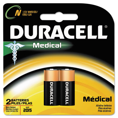 Duracell Coppertop Alkaline Medical Battery, N, 1.5V,