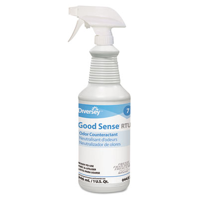 Diversey Good Sense RTU
Liquid Odor Counteractant,
Fresh Scent, 32oz Spray Bottle