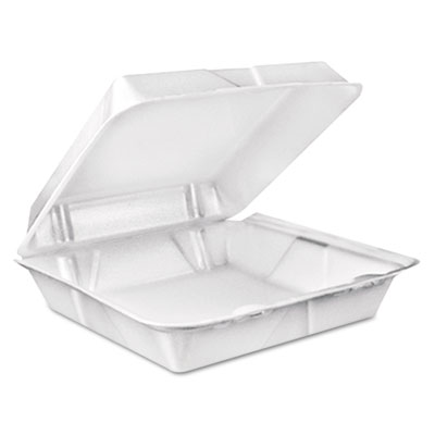 Dart Carryout Food Containers, White, 9w x 9.4d