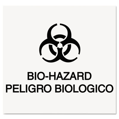 Rubbermaid Commercial Medical Decal, &quot;Bio Hazard&quot;, 10 x 7,
