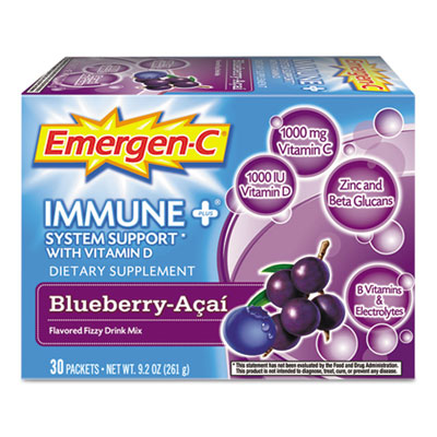 Emergen-C Immune Formula, 0.3
oz, Blueberry Acai