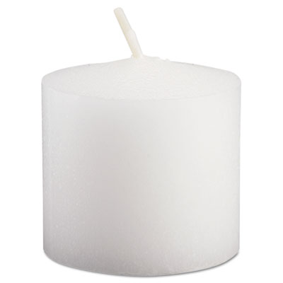 Fancy Heat Votive Candle, White, 10 Hour Burn, 1-1/3