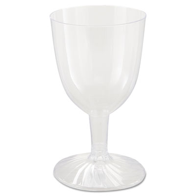 WNA Comet Plastic Wine Glasses, 6 oz, Clear,
