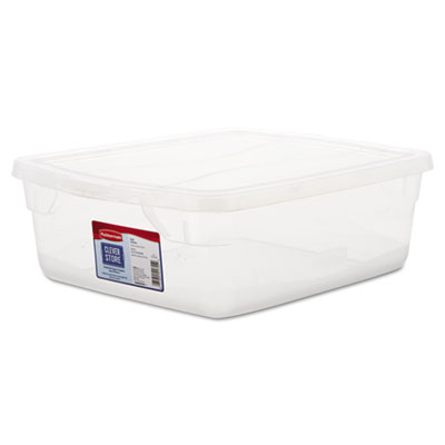 Rubbermaid Clever Store Snap-Lid Container, 3.75gal,