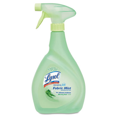 LYSOL Brand Fabric Mist,
Morning Mist Scent, Liquid,
27 oz Trigger Spray Bottle