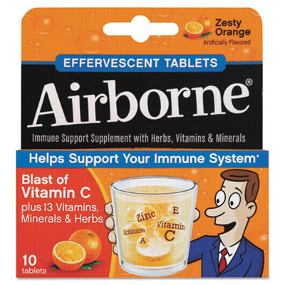 Airborne Immune Support Effervescent Tablet, Orange