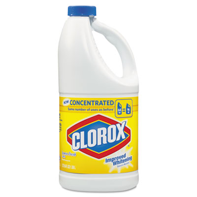 Clorox Concentrated Bleach, 64oz Bottle, Lemon Scent