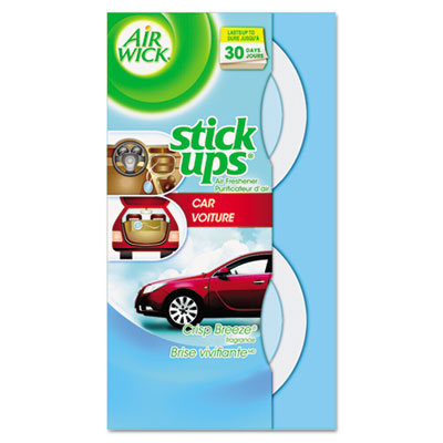 Air Wick Stick Ups Car Air Freshener, 2.1oz, Crisp Breeze