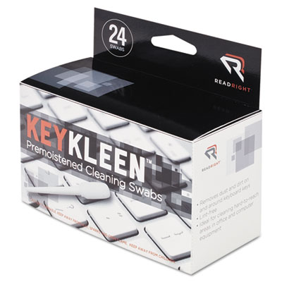 Read Right KeyKleen Keyboard Cleaner Swabs, 24/Box