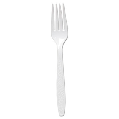 SOLO Cup Company Extra-Heavy Polystyrene Forks, White,