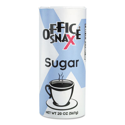 Office Snax Reclosable Canister of Sugar, 20-oz.