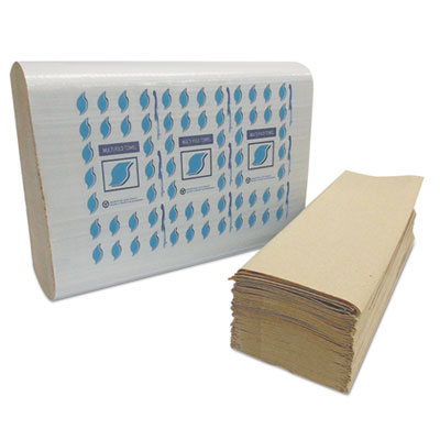 GEN Multi-Fold Paper Towels, Kraft, 1-Ply