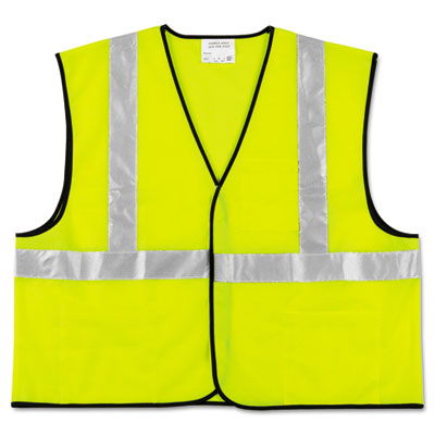 MCR Safety Class 2 Safety Vest, Fluorescent Lime