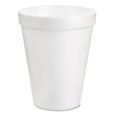 Dart Drink Foam Cups, 8 oz, White