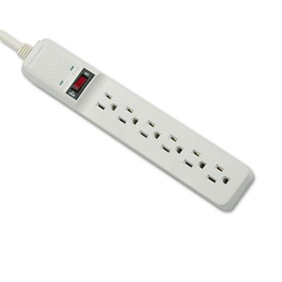 Fellowes Basic Home/Office Surge Protector, 6 Outlets,